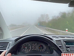Sky Pierce In Streetfuck - Canadian Babe With Perfect Tits Hitchhikes To Suck And Ride Cock