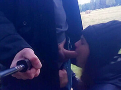 Hiyouth - Risky Outdoor Blowjob. We Were Walking In The