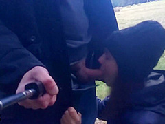 Hiyouth - Risky Outdoor Blowjob. We Were Walking In The