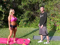 Milf Doing Toga Outdoor