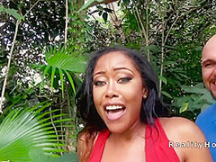 Huge Boobs - Ebony Twerking In Public