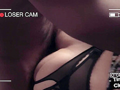 SPH IR babe fucked in front small cock voyeur by black dong
