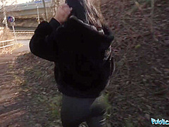 Horny Italian Milf Orgasms In Public And Gives Great Outdoor Blowjob