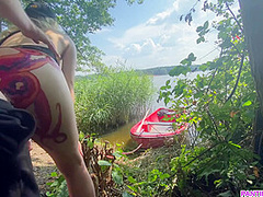 Stepsister Rides Stepbrothers Dick On Boat On Public Lake For 25k Subscribers On