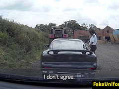 Policewoman Pulls Guy For Trio With Cop