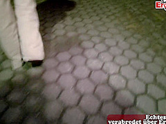 German Ugly Pickup On Street For Amateur Casting