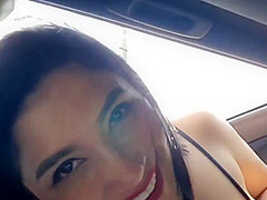 Martina Smith In Naked Test Drive At The Car Dealership