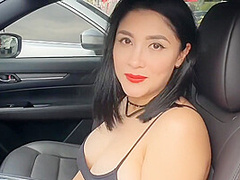 Martina Smith In Naked Test Drive At The Car Dealership