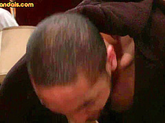 Throatfucked public sluts banged in IR orgy in front voyeurs