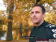 German skinny tattoo Artist picked up at blind date casting