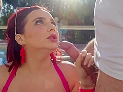 Fat Girl With Big Milkings Is Crazy About Two Strong Cocks - Alex Jones And Natasha Nice