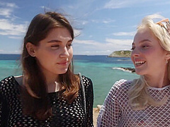 Emma White And Ellie Luna In Fun In The Sun