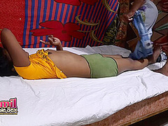 Cute Tamil Dark Skin Indian Couple Filming Their Exotic Love Making Sex Video