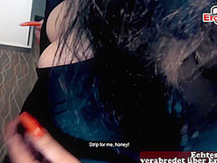 German chubby Fat Girl picked up at real Street casting