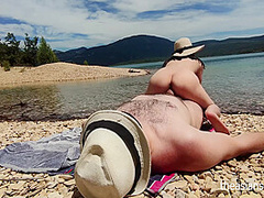 Outdoor Sex - It Was Hard To Stay On A Nude Beach And To Not Fuck!