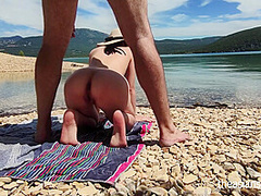 Outdoor Sex - It Was Hard To Stay On A Nude Beach And To Not Fuck!