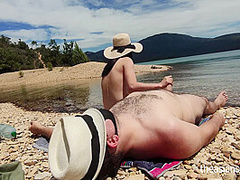 Outdoor Sex - It Was Hard To Stay On A Nude Beach And To Not Fuck!