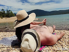 Outdoor Sex - It Was Hard To Stay On A Nude Beach And To Not Fuck!