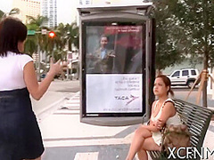 Clothed Babe Gives A Head