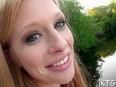 Happy Girl Enjoys Cock
