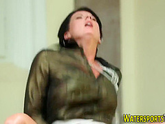 Masturbating Slut Pisses