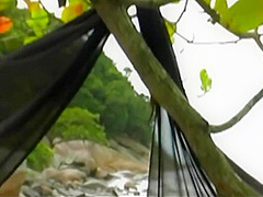 Pretty Brunette Sets Up A Romantic Place To Have Hot Anal Sex On The Beach