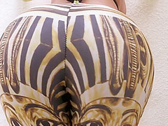 Big Booty Blonde Bends Over Comfortably For A Buzz - Savannah Bond And Chris Strokes