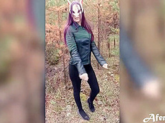 Girlfriend Sensual Sucking Dick And Doggy Fucking In The Wood