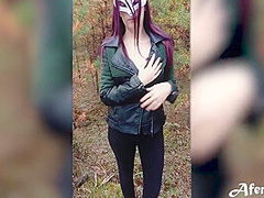 Girlfriend Sensual Sucking Dick And Doggy Fucking In The Wood