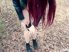 Girlfriend Sensual Sucking Dick And Doggy Fucking In The Wood