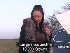 Sexy Milf Fucks Outdoors For Cash