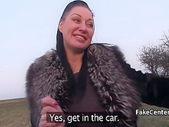Sexy Milf Fucks Outdoors For Cash