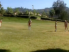 Sporty Chicks End Their Hard Day Of Practicing By Having Lustful Lesbian Group Sex