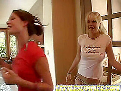 Pussy lick pool party lesbian teens get wet