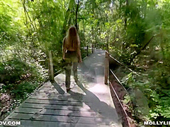 She Loves Sucking My Cock In Public Places Multiple Cumshot - Horny Hiking Ft Pov 4k With Molly Pills