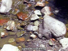 Alexandra takes a break from the swim hole to suck a guy off! - BANG