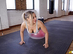 Beth in Start With Stretching - DownblouseJerk