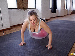 Beth in Start With Stretching - DownblouseJerk