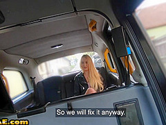 Real taxi babe with medium boobs POV fucked in cab outdoor