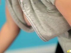 Scarlett Jones in Locker Room Perv - DownblouseJerk