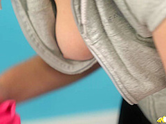 Scarlett Jones in Locker Room Perv - DownblouseJerk