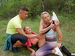 Jogging With MILFs Video With Nick Ross, Brittany Bardot, Rika Fane - RealityKings