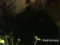 Euro Blonde Fucks In The Public Park