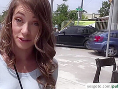 Pretty Blonde Babe Fucks For A Fist Full Of With Kirsten Lee