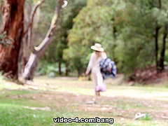Beautiful outdoor group lesbian scene as they orgasm in nature - BANG!