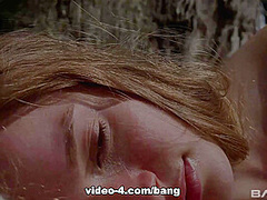 Beautiful outdoor group lesbian scene as they orgasm in nature - BANG!