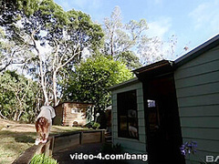 Beautiful outdoor group lesbian scene as they orgasm in nature - BANG!