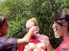 Best Teen Friends Oil Wrestling