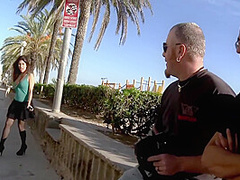 Latin Babe Spied And Fucked At The Beach With Eva Reina And Babe Eva