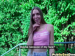 Public POV bae fucked in wet pussy hole by big dick